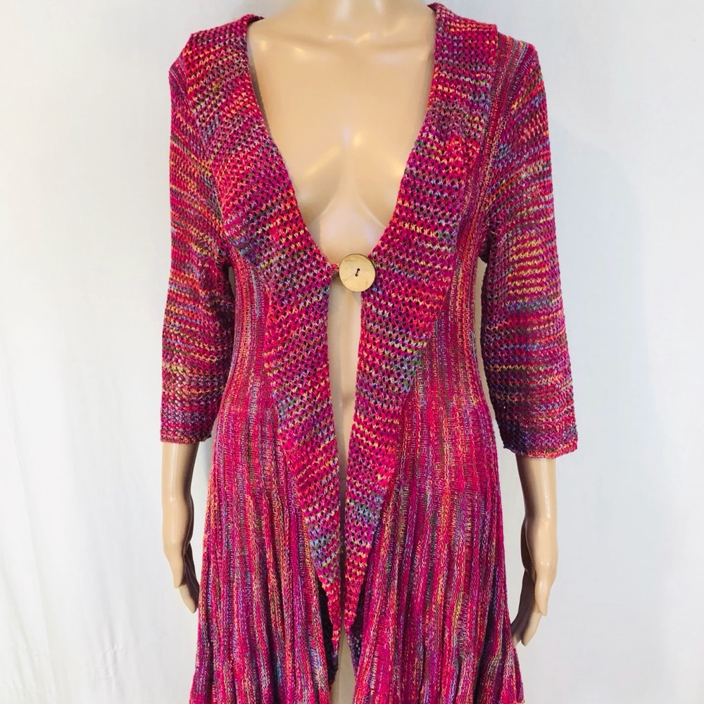 Bellissima women’s Tunic Cardigan Sz S Loose knit
